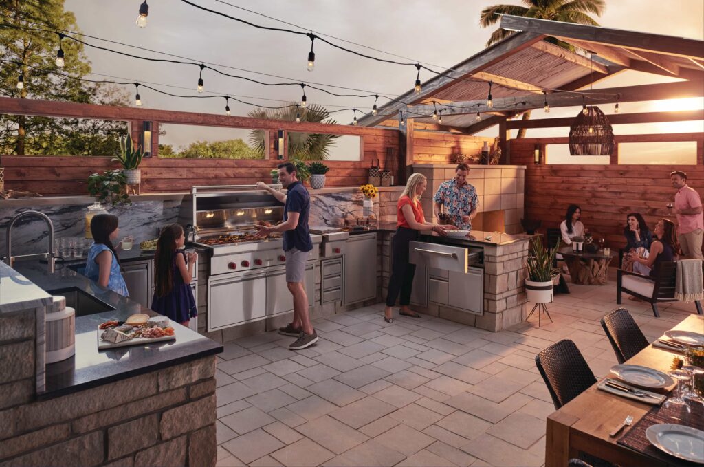 What is a must for an outdoor kitchen